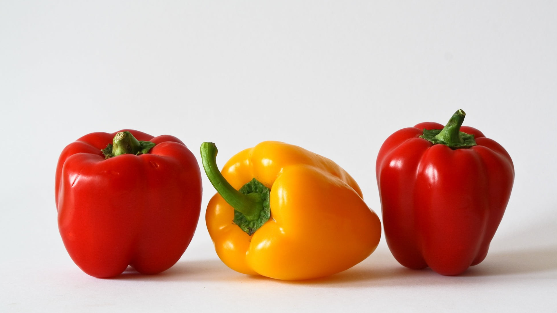 Red and yellow bell peppers